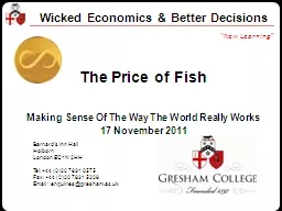 PPT-Wicked Economics & Better Decisions