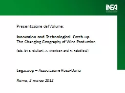 Presentazione del Volume: