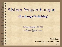 1 (Exchange/Switching) Sofyan