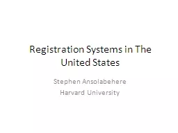 Registration Systems in The United States