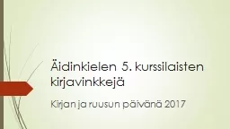 Äidinkielen 5. kurssilaisten kirjavinkkejä