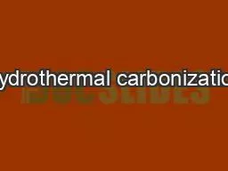 PPT-Hydrothermal carbonization