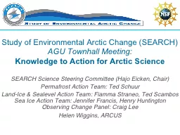 Study  of Environmental Arctic Change (SEARCH)