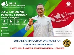 SOSIALISASI PROGRAM DAN MANFAAT