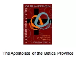 The  Apostolate  of  the