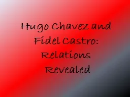 Hugo Chavez and Fidel Castro: Relations