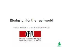 Biodesign  for the real world