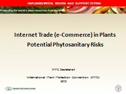 Internet Trade (e-Commerce) in Plants