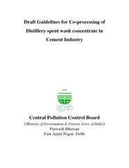Draft Guidelines for Coprocessing of Distillery spent
