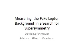 Measuring the Fake Lepton Background in a Search for