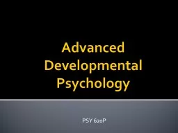 PPT-Advanced Developmental