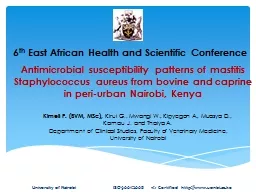 Antimicrobial susceptibility patterns of mastitis Staphylococcus aureus from bovine and caprine in