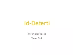 Id-Deżerti Michela Vella