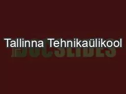 Tallinna Tehnikaülikool