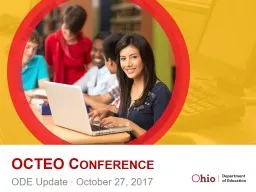 OCTEO  Conference ODE Update ∙ October 27, 2017