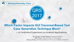QRS 2017 Beihang University, China