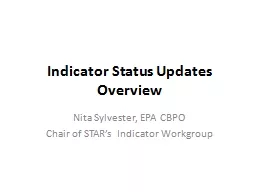 Indicator Status Updates