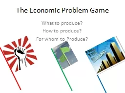 The Economic Problem Game
