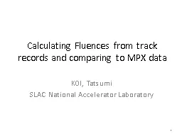 Calculating  Fluences   from