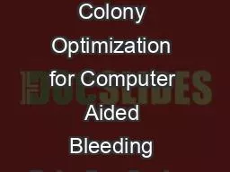 Application of Modified Ant Colony Optimization for Computer Aided Bleeding Detection