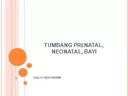 PPT-TUMBANG PReNATAL, NEONATAL, BAYI