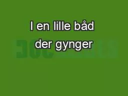 I en lille båd der gynger