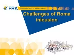 Challenges of Roma  inlcusion