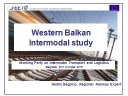 Western Balkan Intermodal study