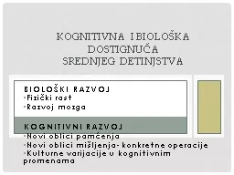 PPT-  Biološki razvoj Fizički rast