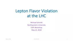 Lepton Flavor Violation at the LHC