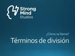 T érminos  de división