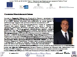 Curriculum Vitae di  Armando Carbone