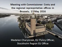 PPT-Stockholm Region meeting