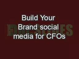 Build Your Brand social media for CFOs