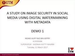 A  STUDY ON IMAGE SECURITY IN SOCIAL MEDIA USING DIGITAL WATERMARKING WITH METADATA