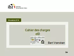 Cahier des charges eID 26