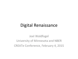 Digital Renaissance Joel