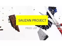 SAUZAN PROJECT PRICE LIST