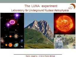 The LUNA experiment