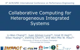 Collaborative Computing for Heterogeneous Integrated Systems