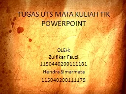 TUGAS UTS MATA KULIAH TIK