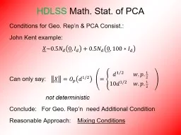 PPT-Conditions for Geo. Rep’n