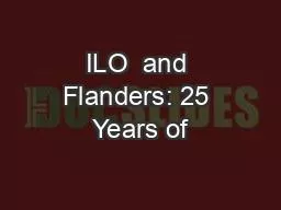 ILO  and Flanders: 25 Years of