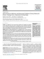 Original article Distracted Driver Behaviors and Distr