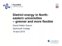 District energy in North-eastern universities