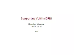 PPT-Supporting VUNI in DRNI Maarten Vissers