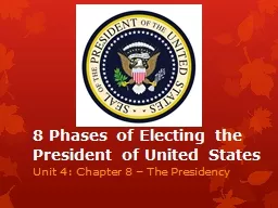 8 Phases of Electing the President of United States