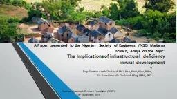 A Paper presented to the Nigerian Society of Engineers (NSE)