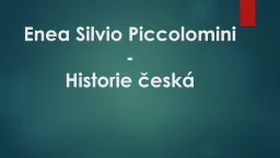 PPT-Enea Silvio Piccolomini