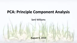 PPT-PCA: Principle Component Analysis